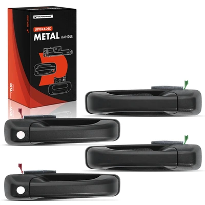 4 Pcs Upgraded Metal Exterior Door Handle with Keyhole