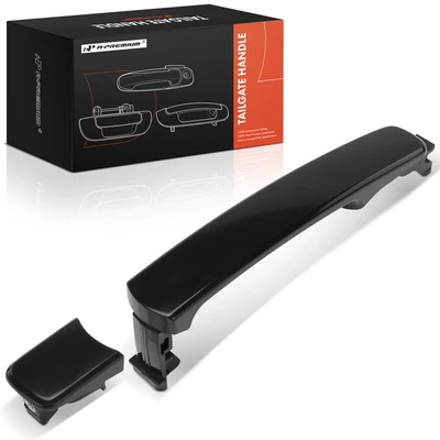Front Passenger or Rear Driver or Passenger Smooth Black Exterior Door Handle