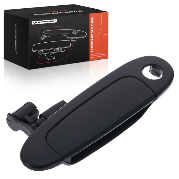 Front Driver Smooth Black Exterior Door Handle for Toyota Echo 2003-2005