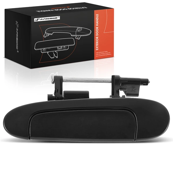 Rear Driver Smooth Black Exterior Door Handle for Toyota Echo 2003-2005