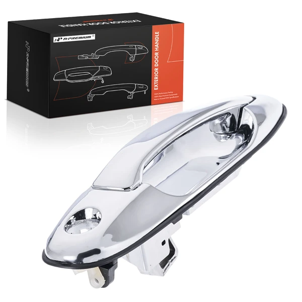 Front Passenger Chrome Exterior Door Handle with Keyhole for Toyota Sequoia 01-07 Tundra