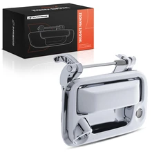 Rear Chrome Tailgate Handle with Camera Hole & Key Hole for 2008-2016 Ford F-250 Super Duty