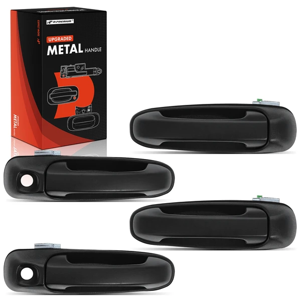 4 Pcs Front & Rear Upgraded Metal Exterior Door Handle for 2002-2009 Dodge Ram 1500