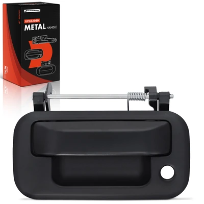 Rear Black Chrome Upgraded Metal Tailgate Handle with Keyhole