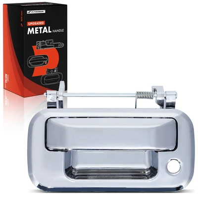 Rear Chrome Upgraded Metal Tailgate Handle with Keyhole