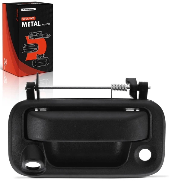 Rear Black Upgraded Metal Tailgate Handle with Keyhole for 2008-2016 Ford F-350 Super Duty