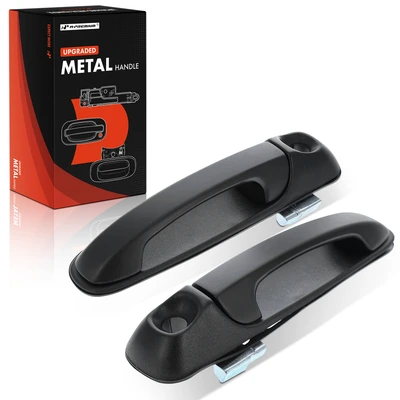 2 Pcs Upgraded Metal Exterior Door Handle with Keyhole