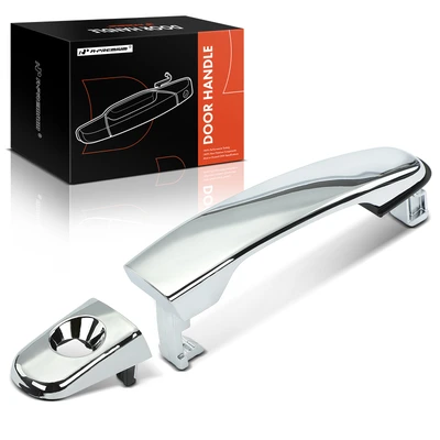 Front Driver Chrome Exterior Door Handle with Keyhole