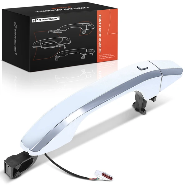 Front Passenger Chrome Exterior Door Handle & Cover for 2022 Chevrolet Silverado 1500 LTD