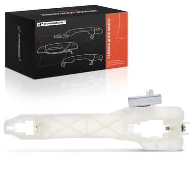 Front Driver White Exterior Door Handle