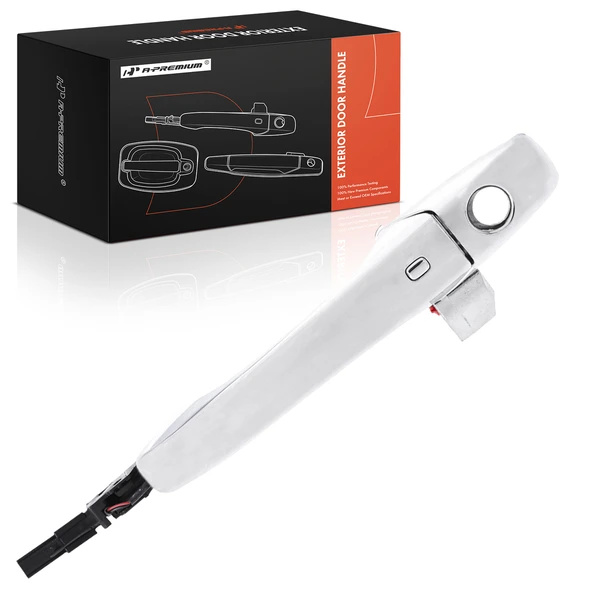 Front Driver Chrome Exterior Door Handle for Dodge Durango 11-17 Jeep Grand Cherokee