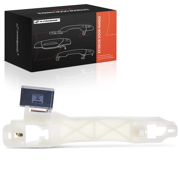 Rear Passenger White Exterior Door Handle for Chevy Aveo 2007-2011