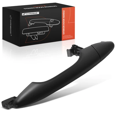 Front Passenger or Rear Driver or Passenger Black Exterior Door Handle