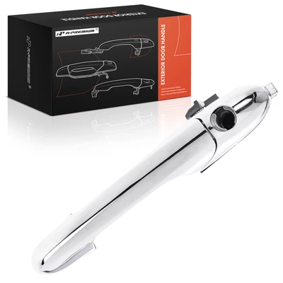 Front Driver Chrome Exterior Door Handle with Keyhole