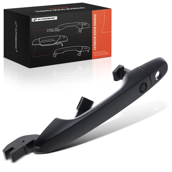 Front Driver Black Exterior Door Handle with Keyhole for Honda Civic CR-V 12-16