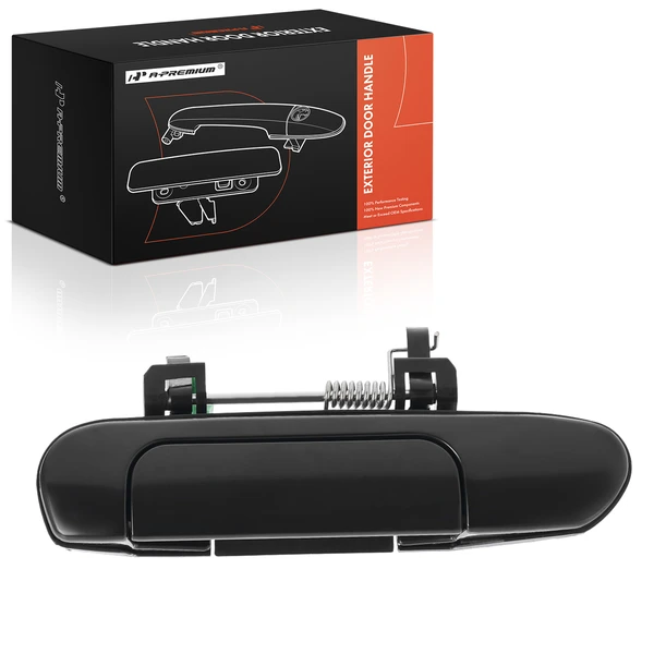 Front Passenger or Rear Passenger Smooth Black Exterior Door Handle for 1998-2001 Nissan Altima