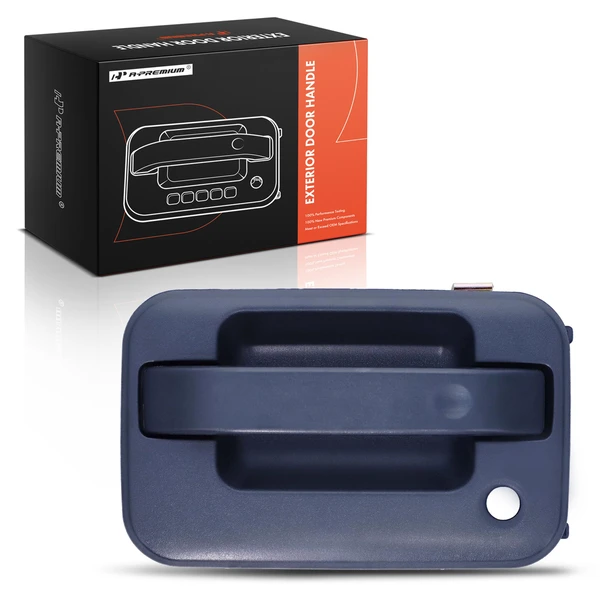 Front Driver Textured Black Exterior Door Handle with Key Hole for 2009-2014 Ford F-150