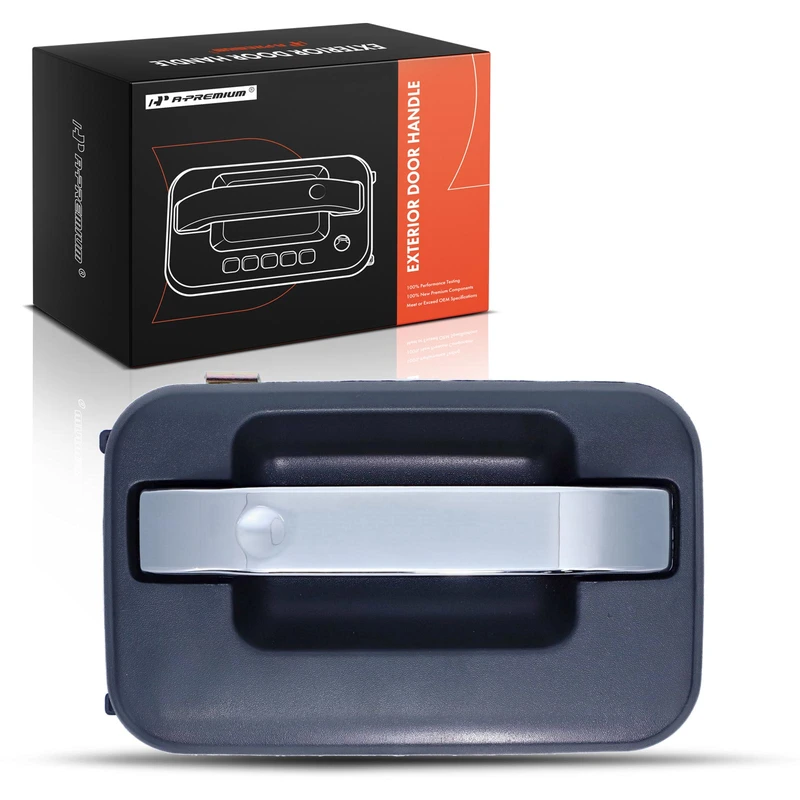 Front Passenger Chrome & Black Exterior Door Handle for 2009-2014 Ford F-150