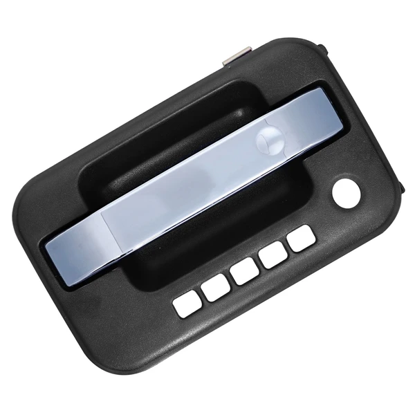 Front Driver Texture Black & Chrome Exterior Door Handle for 2009-2014 Ford F-150