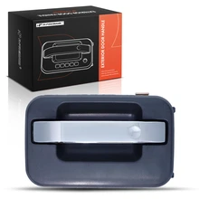 Rear Driver Chrome & Black Exterior Door Handle for 2009-2014 Ford F-150