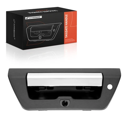 Chrome & Textured Black Tailgate Handle with Bezel