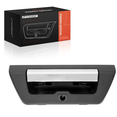 Chrome & Textured Black Tailgate Handle with Bezel