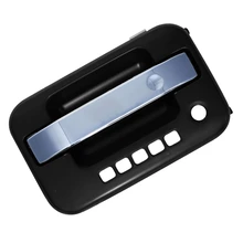 Front Driver Primed Black & Chrome Exterior Door Handle for 2009-2014 Ford F-150