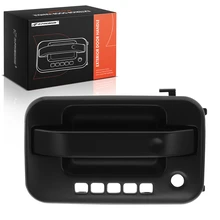 Front Driver Smooth Black Exterior Door Handle with Keypad Hole for 2009-2014 Ford F-150