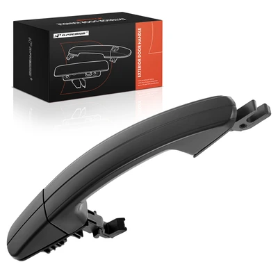 Rear Driver or Passenger Black Exterior Door Handle