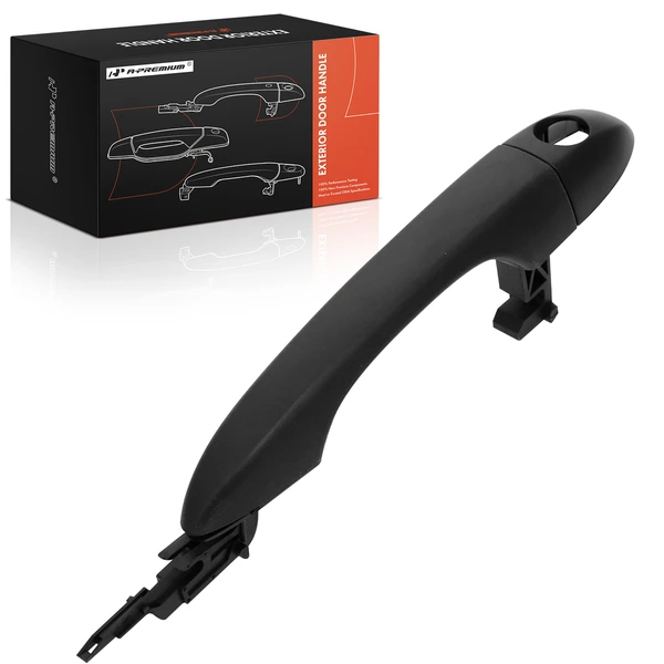 Front Driver or Passenger Textured Black Exterior Door Handle for 2013-2016 Dodge Dart