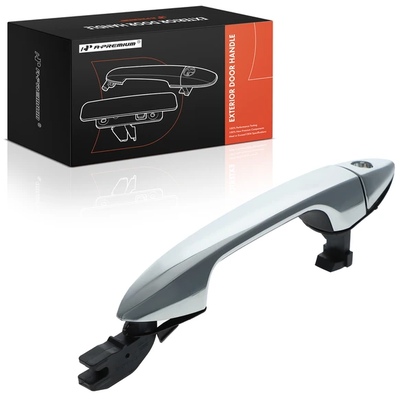 Front Driver Chrome Exterior Door Handle & Cover without Smart Key for Honda Accord