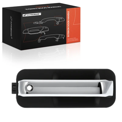 Front Driver Chrome & Black Exterior Door Handle