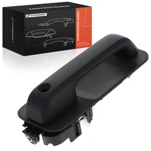 Front Driver Textured Black Exterior Door Handle with Keyhole