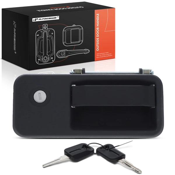 Front Driver Zinc Black Outside Door Handle for 2004-2018 Volvo VNL