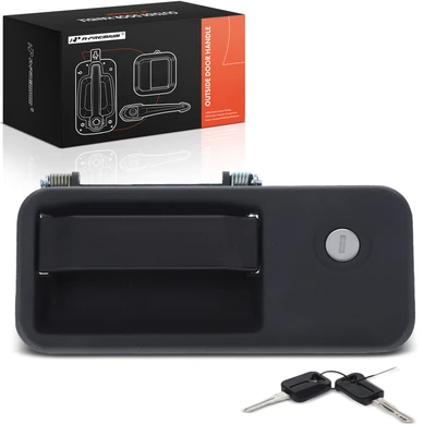 Front Passenger Zinc Black Outside Door Handle