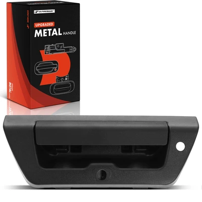 Rear Upgraded Metal Tailgate Black Handle with Keyhole with Camera & LED Hole