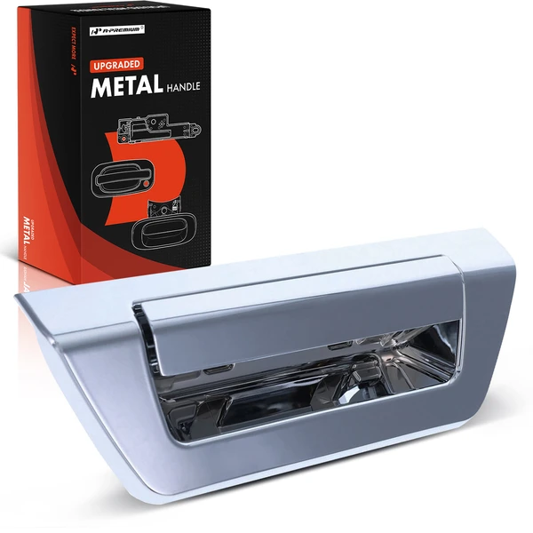 Chrome Upgraded Metal Tailgate Handle without Keyhole for Ford F-150 2015-2020