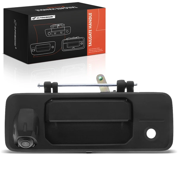 Rear Tailgate Black Handle with Keyhole for Toyota Tacoma 16-21 Tundra 14-21