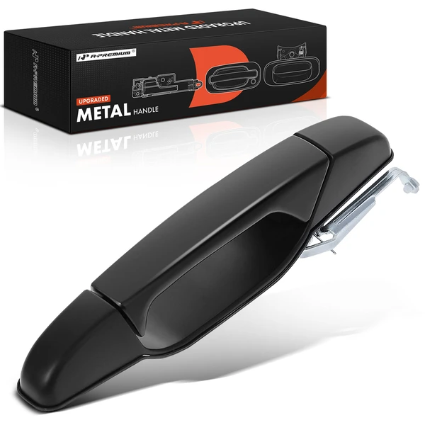 Rear Passenger Primed Black Exterior Door Handle for Chevy Silverado GMC Sierra