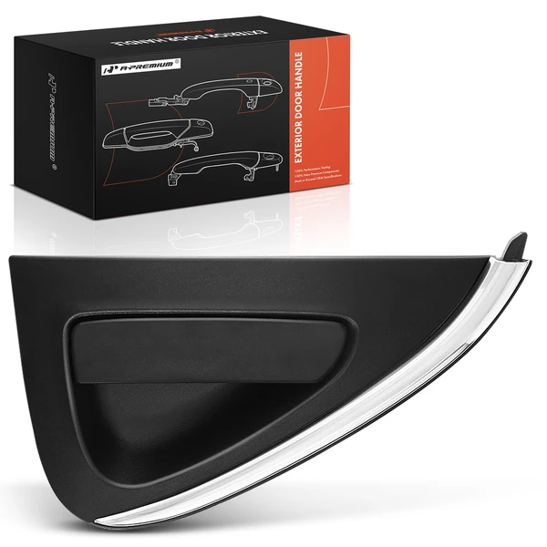 Rear Passenger Black Exterior Door Handle for 2016-2021 Chevrolet Spark