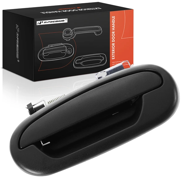 Rear Driver Black Exterior Door Handle for 2001-2003 Ford F-150