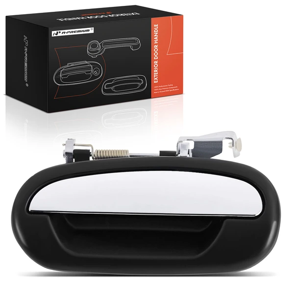 Rear Driver Black Chrome Exterior Door Handle for Lincoln Navigator 1998-2002