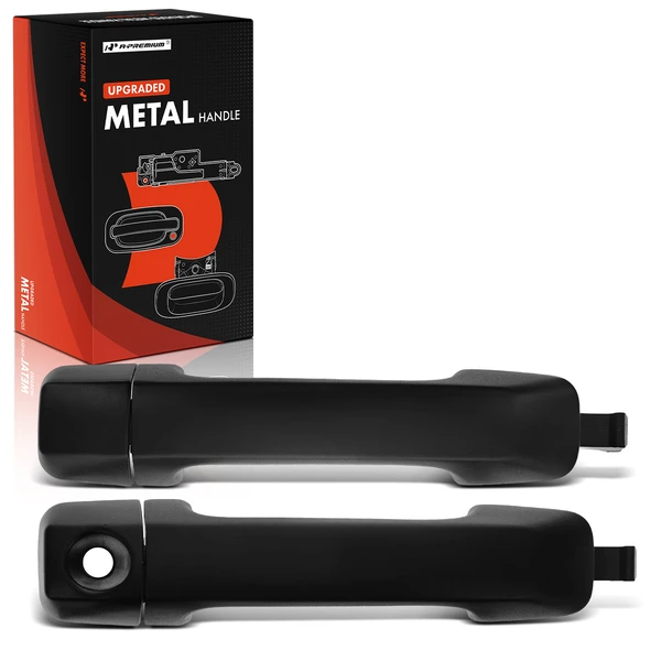 2 Pcs Upgraded Metal Front Texture Exterior Door Handle for Toyota Tundra 2007-2019