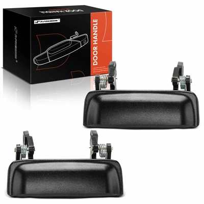 2 Pcs Front Black Smooth Exterior Door Handle for 2004-2011 Ford Ranger