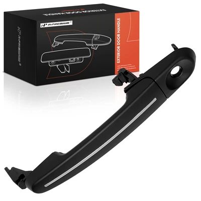 Front Driver Black Exterior Door Handle