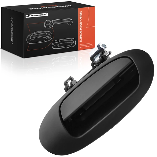 Rear Passenger Black Exterior Door Handle for 2004-2005 Mercury Sable