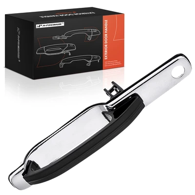 Front Passenger Chrome & Lether Exterior Door Handle