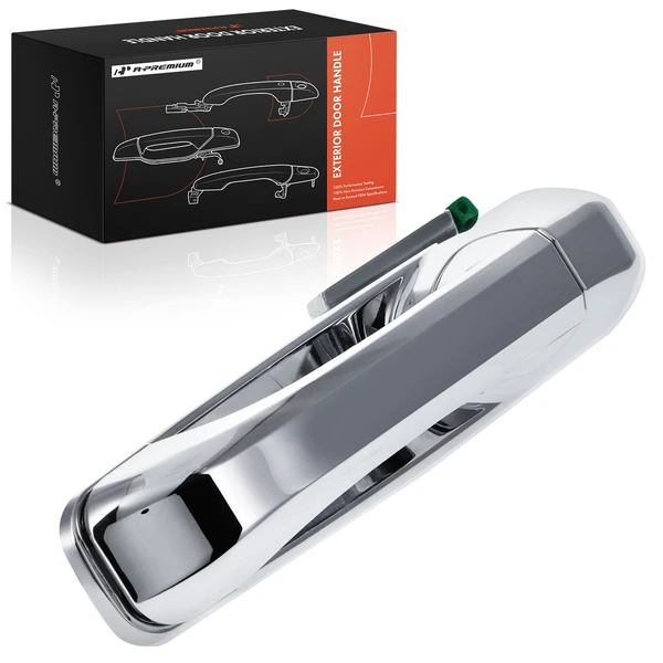 Rear Driver Chrome Exterior Door Handle for 2011-2021 Ram 2500