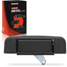 Rear Upgraded Metal Driver or Passenger Textured Black Tailgate Handle