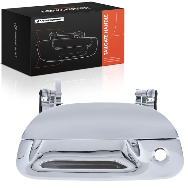 Chrome Tailgate Handle with Keyhole for 1999-2007 Ford F-350 Super Duty